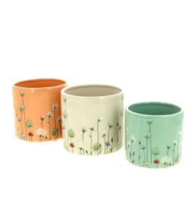 C.POT FLEURETTE 011.8 H10.9CM les 6P