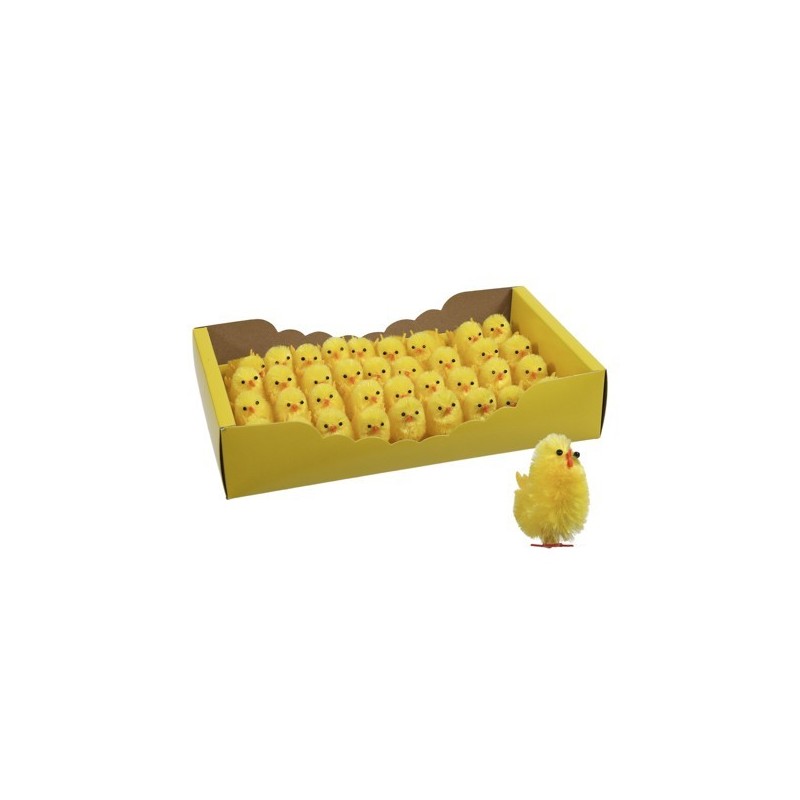 POUSSIN CHENILLE 4CM boite 36P