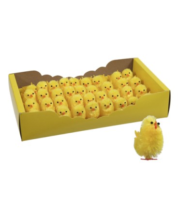 POUSSIN CHENILLE 4CM boite 36P