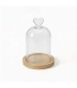 VERRE CLOCHE COEUR SUR BOIS 013 H19CM les 6P
