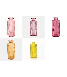 VERRE BOUTEILLE couleur 05.5 H13CM les 12P