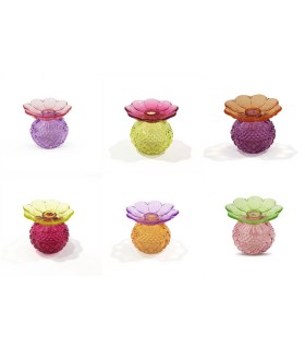 VERRE BOUTEILLE FLEUR 011 H11CM les 12P