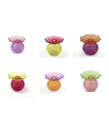 VERRE BOUTEILLE FLEUR 011 H11CM les 12P