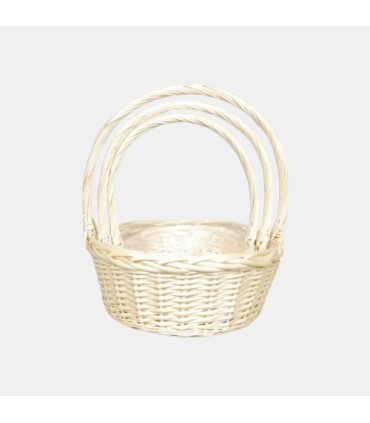 CORBEILLE OSIER NATUREL O42-32 SET DE 3P