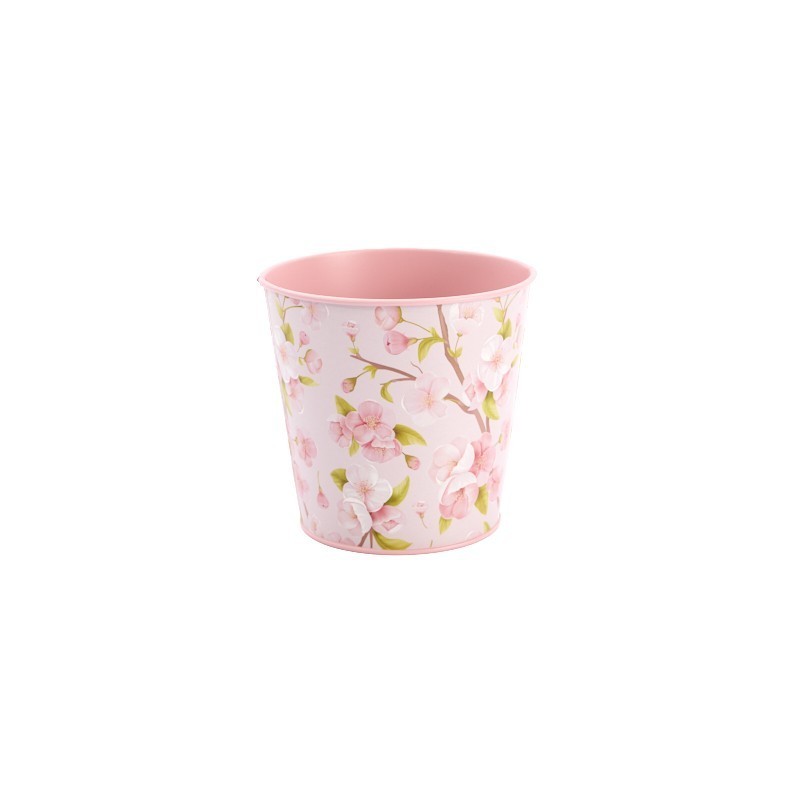 ZINC-POT FLEUR CERISIER O13CM /12P