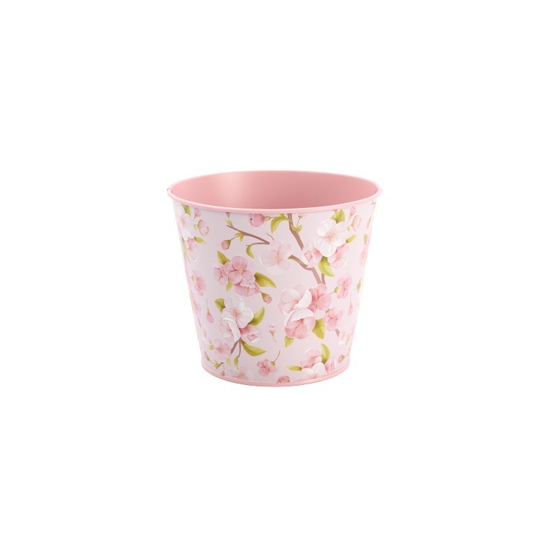 ZINC POT DE FLEUR CERISIER O16CM /10P