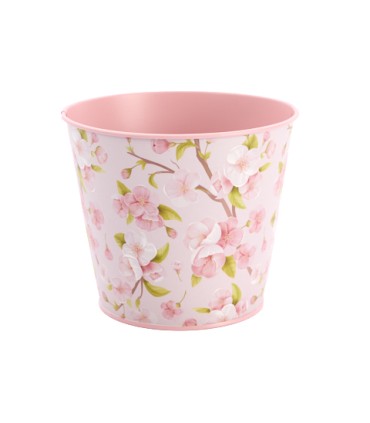 ZINC POT DE FLEUR CERISIER O16CM /10P