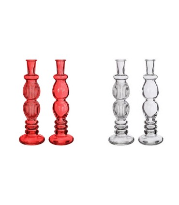 VERRE BOUGEOIRE FLORENCE 09 H28CM les 6P