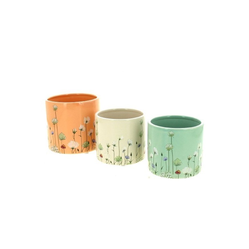 C.POT FLEURETTE 09.8 H8.8CM les 6P