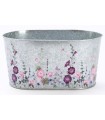 ZINC-JARDINIERE FLEURETTE 22.5X13.5 les 4P