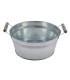 ZINC-BASSINE NATUREL + POIGNE O36CM /3P