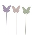 PAPILLON PIQUE BOIS O5CM  VIO/ROSE/VERT ASSORT/12P