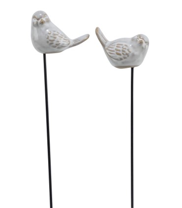 PIQUE OISEAU CERAMIQUE CREME H5CM ASSORT  /6P