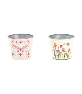 ZINC-POT IMPRIME 015 H15CM les 4P