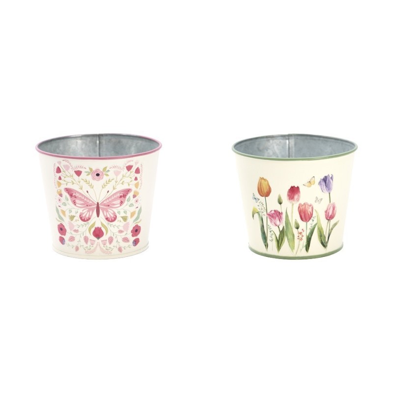 ZINC-POT IMPRIME 011.5 H09.5CM les 5P