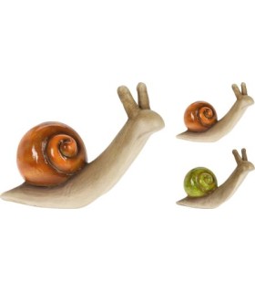 ESCARGOT BRUN ET VERT 22.5CM les 2P