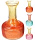 VERRE VASE COL BICOLORE ASSORT.les 6P