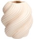 VASE DOLOMITE TWIST blanc H16CM à la pièce