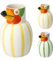 VASE OISEAU RAYE H22CM les 2P