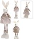 LAPIN RAYE MARRON H58CM les 2P