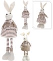LAPIN RAYE MARRON H58CM les 2P