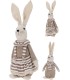LAPIN RAYE MARRON H29CM les 2P