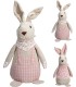 LAPIN TISSU VICHY H27CM les 2P