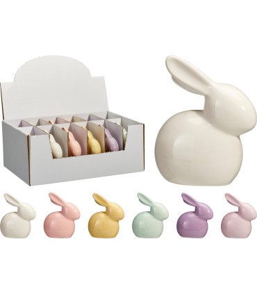 LAPIN COULEUR 10CM COFFRET 24P