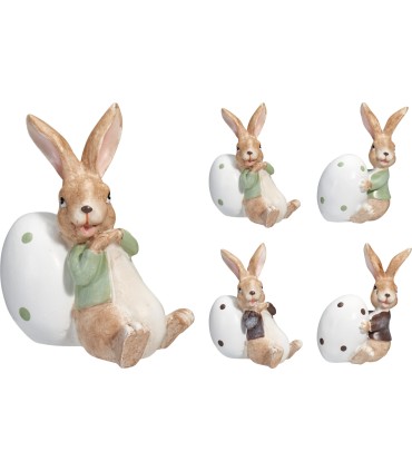 LAPIN AVEC OEUF 7.6CM les 24P
