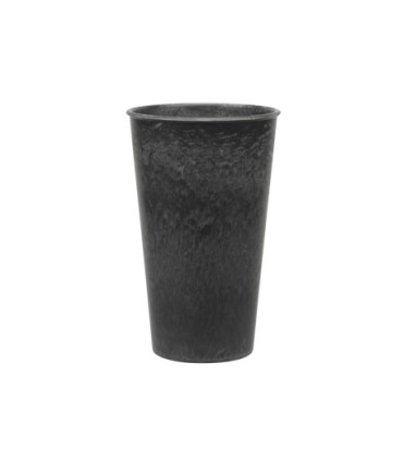 VASE POLYPRO NOIR H24 O15CM /1P