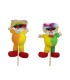 PIQUE CLOWN DEBOUT H12CM ASSORT /6P