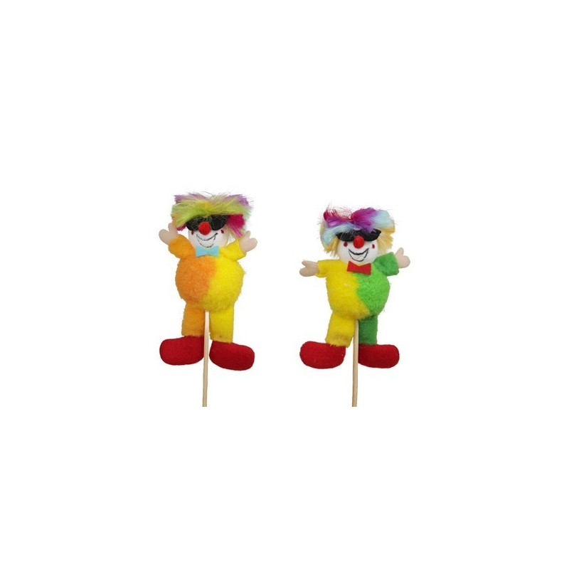 PIQUE CLOWN DEBOUT H12CM ASSORT /6P