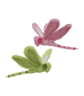 LIBELLULE TISSU ASSORT R/V 32X25 /2P