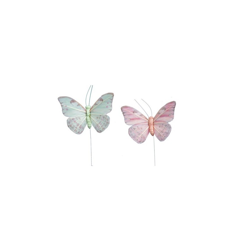 PAPILLON PLUME O8.5CM /12P