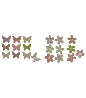 SUJET TISSU A COLLER O3.5CM /12P