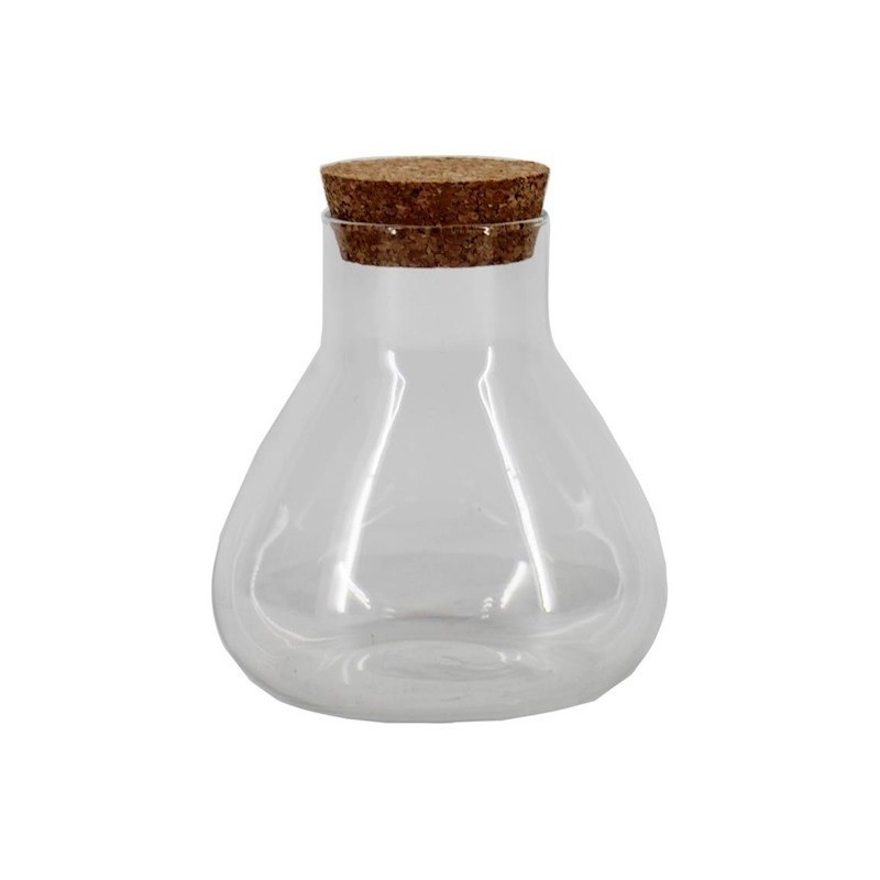 VERRE PYRAMIDE + BOUCHON H11.5CM la pièce