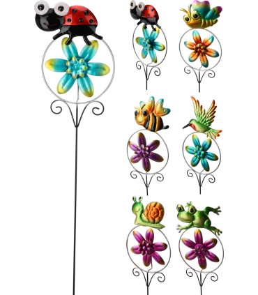 MOULIN A VENT METAL H60CM ASS. /12P