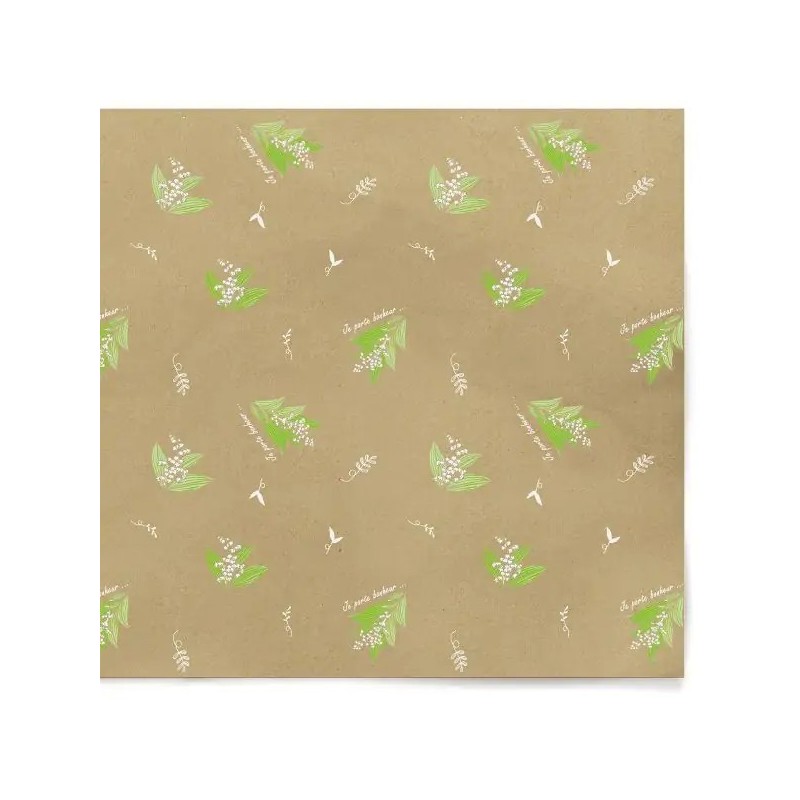 MUGUET RAME KRAFT.25X30 les 250 FEUILLES