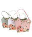 SAC CUIR "fleurs et papillon" 235x11 les 6P