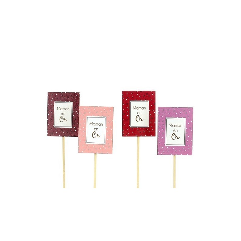 PIQUE RECTANGLE . "Maman en Or"  les 12P