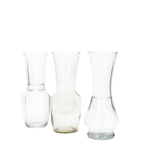 VERRE VASE EVASE A3 H22.5CM les 12P