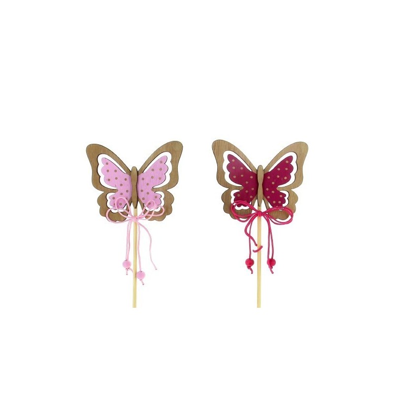 PIQUE PAPILLON BOIS ROSE A2 les 12P