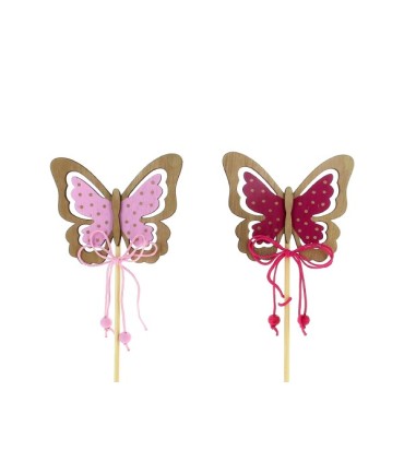 PIQUE PAPILLON BOIS ROSE A2 les 12P