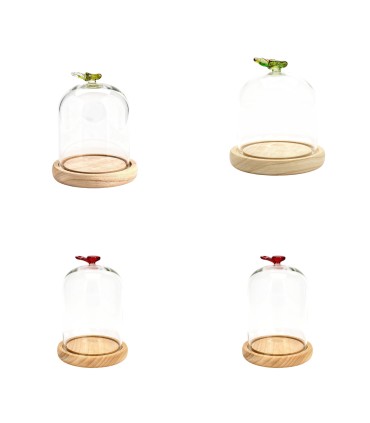 VERRE CLOCHE PAPILLON 010 H12CM les 6P