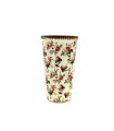 VASE ROSE ANCIENNE 014.5 H25.5CM les 2P
