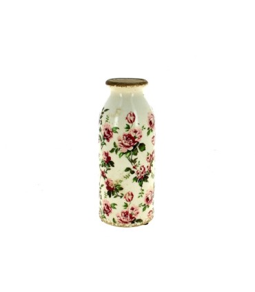 VASE ROSE ANCIENNE 08 H20CM LES 6P