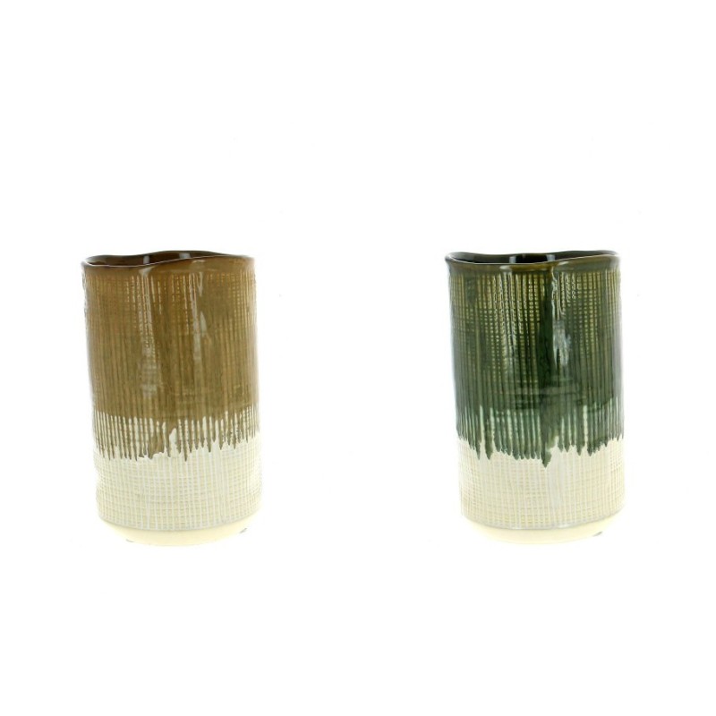 VASE VERNIS 012.7 H20.2CM les 6P