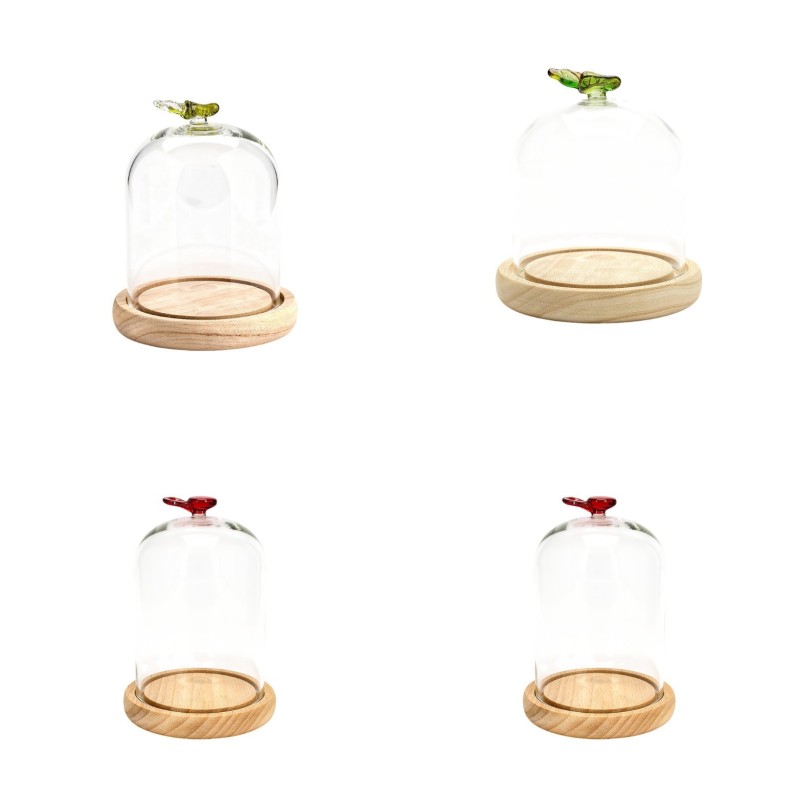 VERRE CLOCHE PAPILLON 010 H15CM les 6P