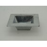 ZINC-COUPE+REBORD naturel 10X10 ext 16X16 CM à la pièce