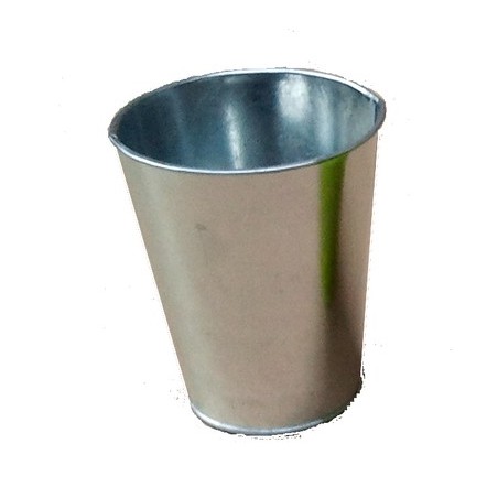 ZINC-POT MUGUET naturel 010 H12.5CM  à la pièce
